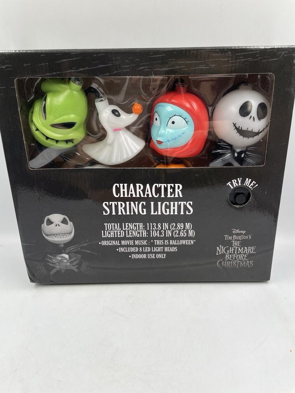 Disney Nightmare Before Christmas Character Musical LED String Lights